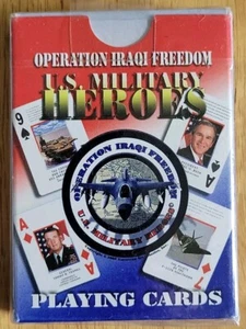OPERATION IRAQI FREEDOM U.S. MILITARY HEROES PLAYING CARD NEW AND SEALED - Picture 1 of 5
