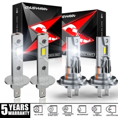 For Renault Duster 2013-2016 H7+H1 Combo LED Headlight Hi Lo Beam 6000K 4x Bulbs - Image 1 of 4