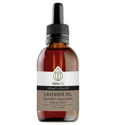Teliaoils Lavender Oil Macerated in Olive Oil 100% Pure 50ml - Image 1 of 4