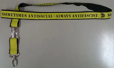 EDITION NONAME sometimes antisocial always antifascist Schlüsselband lanyard