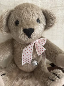 11" Mohair Künstlerbär "Max" von Johanna Haida Germany Glocke & Schleife Liebling - Bild 1 von 12