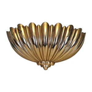 Vintage Syroco Gold Wall Pocket Planter Hollywood Regency 1962 12" across READ - Picture 1 of 8