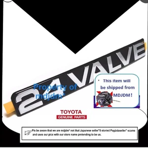 Oem "24 VALVE" Emblem Badge Toyota 91-97 Land Cruiser FJ80 Rear Genuine Part :D - Picture 1 of 5