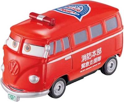 Takara Tomy 迪士尼皮克斯汽车 Tomica C-19 Fillmore 消防指挥车辆类型 — 第 1/4 张图片