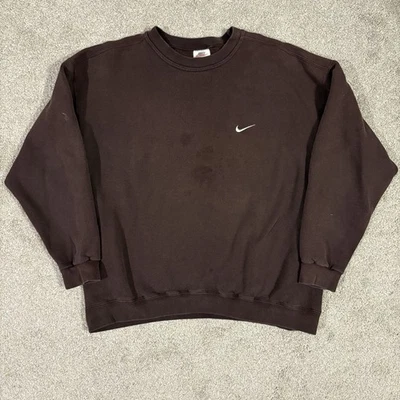 Vintage 90s  XL Brown Nike Sweatshirt Travis Scott - Image 1 of 4