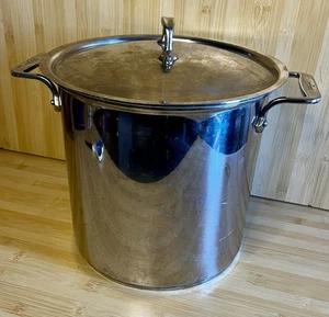 Olla múltiple de 12 cuartos de galón de acero inoxidable totalmente revestida con tapa de vapor - Imagen 1 de 7