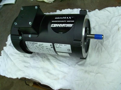 New Open Box Marathon Y378 Electric Motor 1 HP 1725 Rpm 230/460 V 56C microMAX - Image 1 of 4