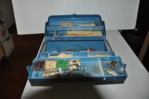 Pesca MY BUDDY TACKLEMASTER Vint 4 bandejas caja de aparejos de aluminio suministros de pesca - Imagen 1 de 11