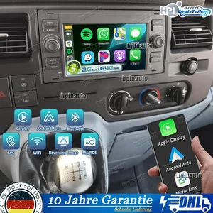 Für Ford Transit MK7 2007-2014 Autoradio Carplay 2+64GB GPS Navi WIFI Android 15 - Bild 1 von 18