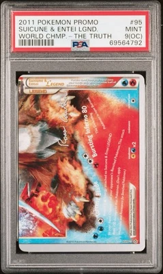 PSA 9(OC) 2011 Pokémon Promo Suicune & Entei Legend World Chmp. #95 TOTAL POP 1 - Image 1 of 2