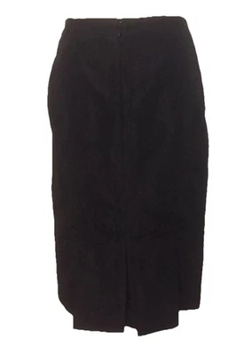 NUEVO CON ETIQUETAS MARVEL por La Perla Falda Negra Dyde Satén Plisada Dobladillo Talla 42 Hecha en Italia Foto 1 de 4