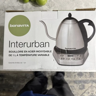 Hervidor de agua digital Bonavita Interurban 1,0 L temperatura variable cuello de cisne Foto 1 de 4