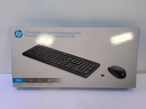 Hp Wireless Keyboard And Mouse Combo - Full Size Membrane Chiclet Style - Picture 1 of 5