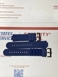 Tudor Pelagos  22 mm Blue Rubber Dive Watch Band 42 mm ~PreLoved & Minty~ - Picture 1 of 2