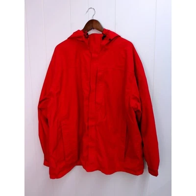 Chaqueta cortavientos Cabela's para hombre 2XL roja para lluvia al aire libre / #9090 Foto 1 de 4