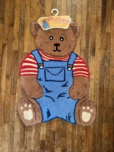 Bear Shaped Area Rug vtg Playroom rug nursery rug still new ! vtg rug - Picture 1 of 6