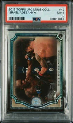 Colección Museo Topps UFC 2018 #42 Israel Adesanya (PSA 9) Foto 1 de 2