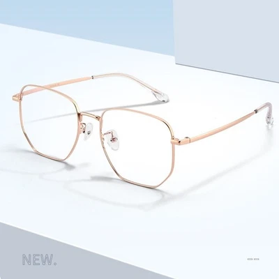 Gafas de lectura retro ultraligeras de titanio de moda para hombres y mujeres lectores de borde de gran tamaño Foto 1 de 4