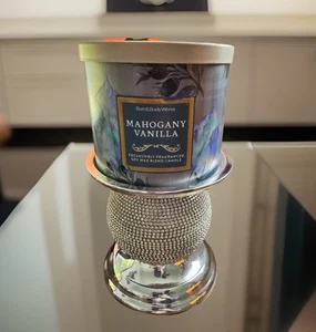 Mahagoni Vanille Kerzen- und Blinghalter - Bild 1 von 4