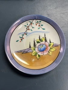 Hand Painted Japanese China Saucer Flowers Hotta Yu Shoten & Co. Vintage 1920-41 - Picture 1 of 3