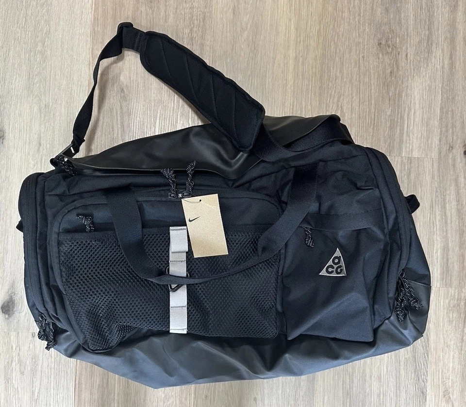 Nike ACG Daymax 60L Large Duffel Bag Black Zipper Water Resistant HJ8185-010 NWT - Image 1 of 4