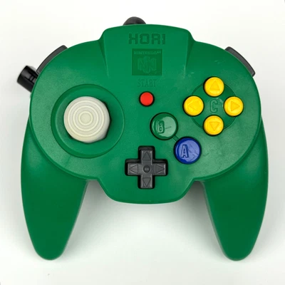 Nintendo 64 Green Hori Pad Mini Controller: N64 Controller OEM US Seller - Image 1 of 4