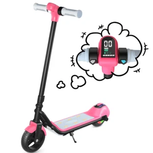 S4 Foldable Kid Electric Scooter 8.7mph 5Miles 110W Motor Bluetooth Speaker Pink - Picture 1 of 9