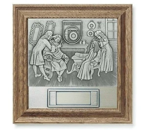 Rahmen Holz Auszeichnung  Der Friseur - mit Wunsch-Gravur - Bild 1 von 1