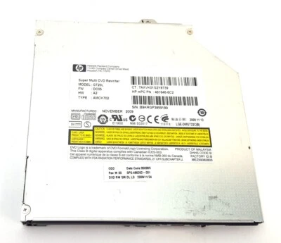 Regrabadora de DVD sin bisel HP Pavilion DV4 DVD-RW GT20L 486262-001 461646-6C2 Foto 1 de 4
