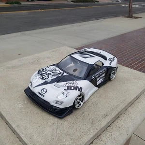 200mm 1/10 Custom Paint MAZDA RX7 Drift 4Tec-2 Sport3 DC10 MST TT02 Body Only - Picture 1 of 8