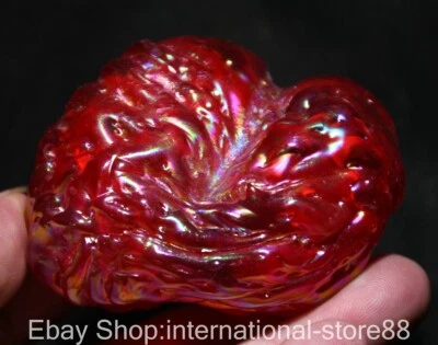 Piedra preciosa de granate rojo natural chino antiguo de 2,6" forma irregular Foto 1 de 4