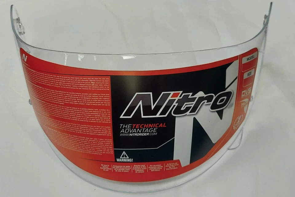 NITRO N2300 N2400 VISOR CLEAR PINLOCK READY BRAND NEW