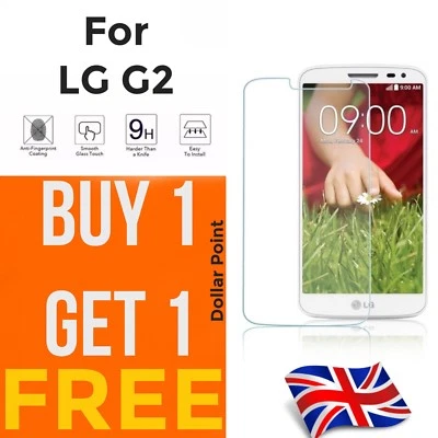 100% genuine Tempered Glass screen protector for LG G2 - Image 1 of 2