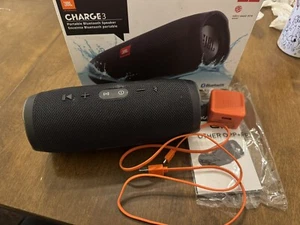 JBL Charge 3 Tragbarer Wasserdichter Bluetooth Lautsprecher - SCHWARZ - Bild 1 von 14