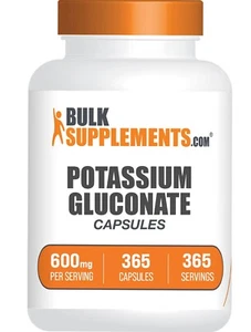 BulkSupplements Kaliumgluconat 365 Kapseln - 99mg Kalium pro Portion - Bild 1 von 5