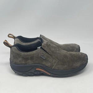 Merrell Jungle Moc Shoes Womens 7 Brown Suede Slip On Loafers Hiking Comfort - Afbeelding 1 van 16