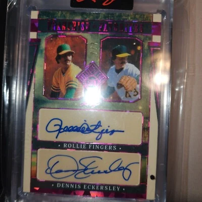 2025 Pink Seasons in the Sun Franchise Favs #FFA-10 Fingers/Eckersley automático 7/7 Foto 1 de 4