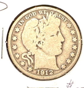 1912 d barber half dollar VG - Picture 1 of 2