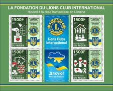 Niger Stamps 2022 MNH Lions International Supports Ukrainian Refugees