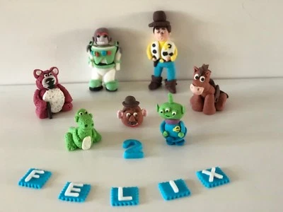 Toy Story unofficial Woody Buzz Lightyear personalised handmade cake topper  - Image 1 of 4