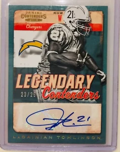 2013 Contenders LaDainian Tomlinson Auto RARE /25 Legendary San Diego Chargers - Picture 1 of 2