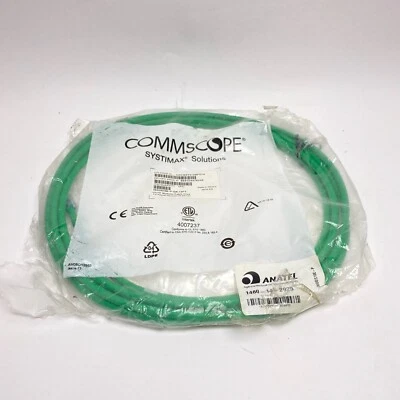 GigaSPEED X10D 360GS10E Solid Plenum Cordage Modular Patch Cord, Green 14ft - Image 1 of 4