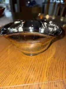 MCM Queen's Lusterware Silver Fade Rim Glass Bowl - Picture 1 of 3