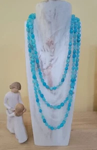 Lola Rose necklace Momo Necklace Caribbean Blue Montana Agate 80in rrp £95 - Picture 1 of 14