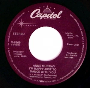 ANNE MURRAY I'M HAPPY JUST TO DANCE WITH YOU/COULD I HAVE THIS... VINYL 45 70-55 - Picture 1 of 3