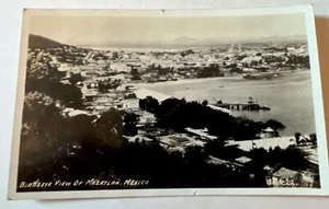 Birdseye View of Mazatlan, Mexico RPPC Real Photo Vintage Postcard 😎 - Picture 1 of 2
