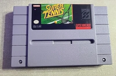 Super Tennis (Super Nintendo Entertainment System, 1991) Sports Video Game - Image 1 of 4