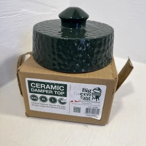 NEU Big Green Egg Keramik Dämpfer Top XXLARGE, XLARGE, LARGE, MEDIUM grün Neu im Karton - Bild 1 von 6