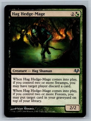 Magic The Gathering Eventide Hag Hedge-Mage #123/180 MTG TCG CCG - Image 1 of 2
