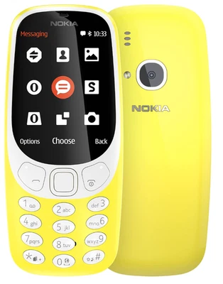 TELEFONO CELLULARE NOKIA 3310 Dual Sim FOTOCAMERA MEM.MICROSD FM GARANZIA GIALLO - Immagine 1 di 4